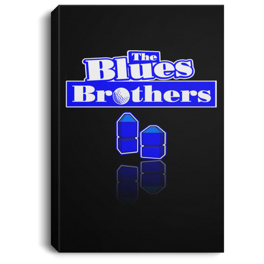 OPG Custom Design #3. Blue Tees Blues Brothers Fan Art. Portrait Canvas .75in Frame