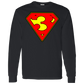 The GHOATS Custom Design. #38 Super 3. APA League. LS T-Shirt 5.3 oz.