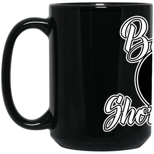 The GHOATS Custom Design #2. Baller. Shot Caller. 15 oz. Black Mug