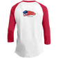 OPG Custom Design #12. Golf America. Male Edition. Youth 3/4 Raglan Sleeve Shirt