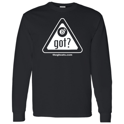 The GHOATS Custom Design. #40 Got Game? / Guess Not. LS T-Shirt 5.3 oz.