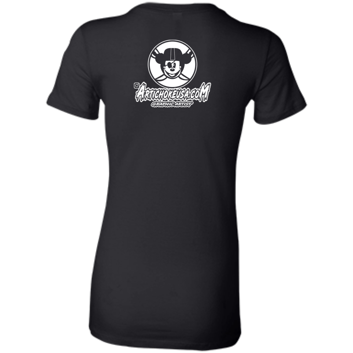 ArtichokeUSA Custom Design. Las Vegas Raiders & Mickey Mouse Mash Up. Fan Art. Parody. Ladies' Favorite T-Shirt