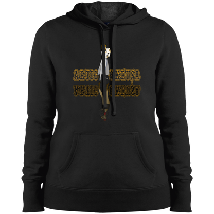 ArtichokeUSA Custom Design. Façade: (Noun) A false appearance that makes someone or something seem more pleasant or better than they really are.  Ladies' Pullover Hooded Sweatshirt