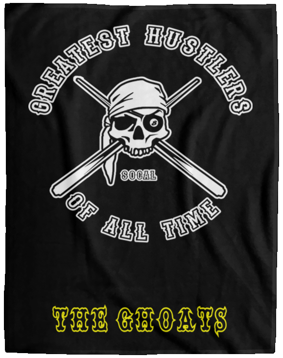 The GHOATS Custom Design. #4 Motorcycle Club Style. Ver 1/2. Fleece Blanket - 60x80