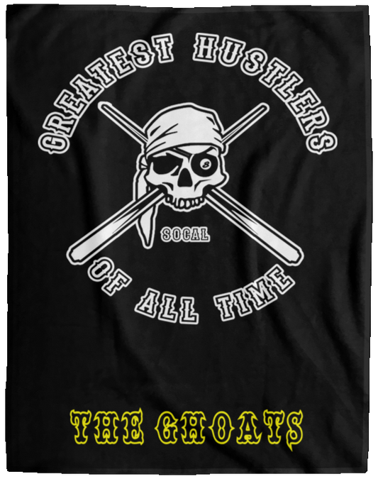 The GHOATS Custom Design. #4 Motorcycle Club Style. Ver 1/2. Fleece Blanket - 60x80