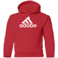 ArtichokeUSA Custom Design. Adobo. Adidas Parody. Youth Pullover Hoodie