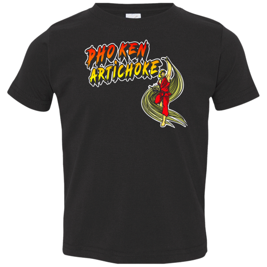 ArtichokeUSA Custom Design. Pho Ken Artichoke. Street Fighter Parody. Gaming. Toddler Jersey T-Shirt