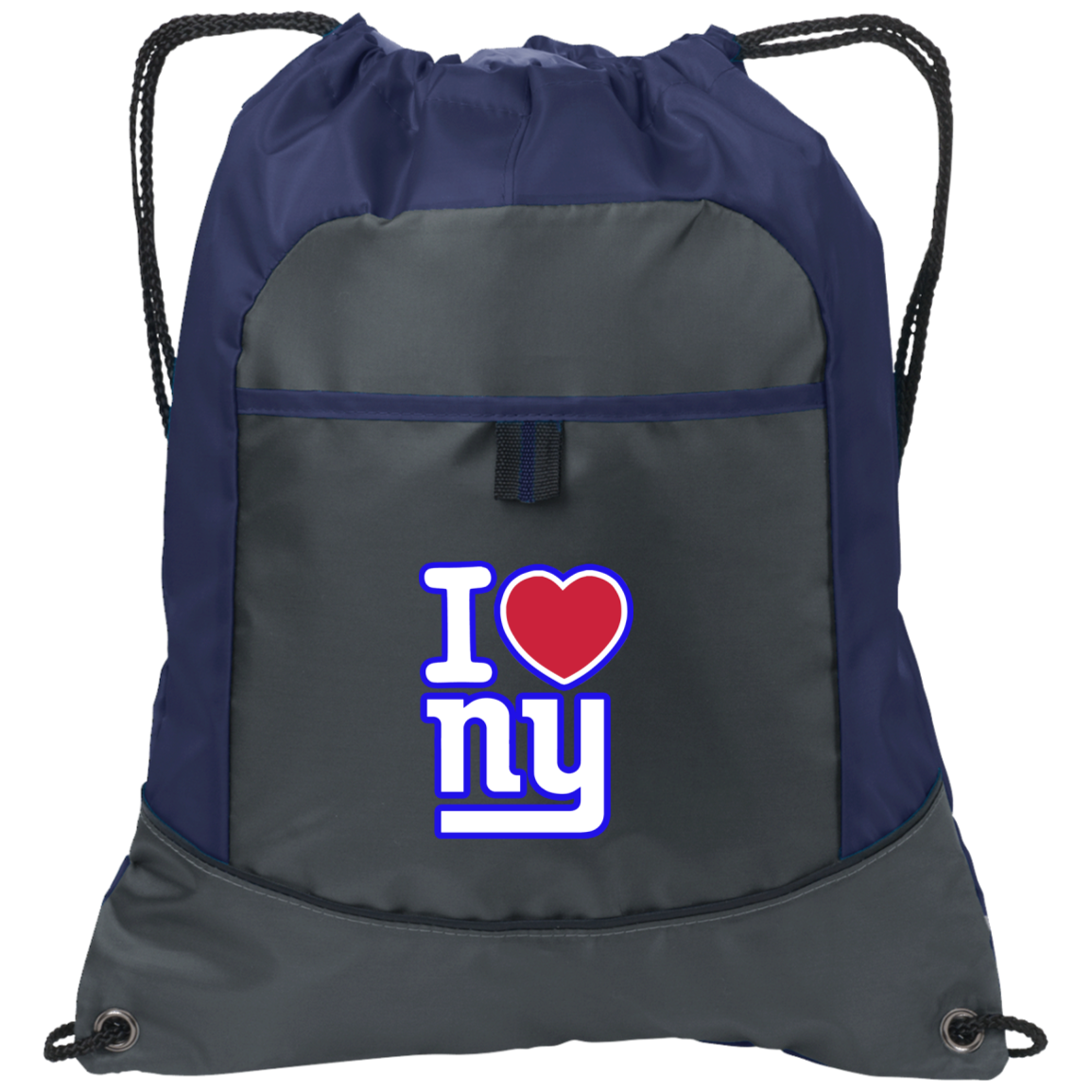 ArtichokeUSA Custom Design. I heart New York Giants. NY Giants Football Fan Art. Pocket Cinch Pack