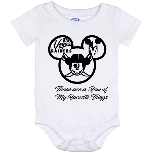 ArtichokeUSA Custom Design. Las Vegas Raiders & Mickey Mouse Mash Up. Fan Art. Parody. Baby Onesie 12 Month