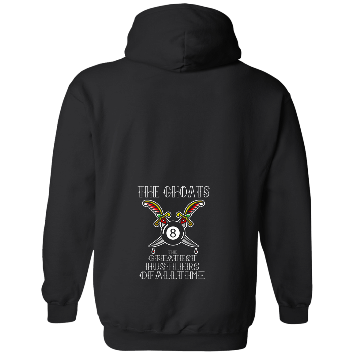 The GHOATS Custom Design #36. Stay Ready Won't Have to Get Ready. Tattoo Style. Ver. 1/2. Basic Pullover Hoodie