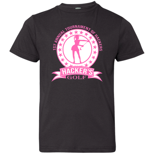 ZZZ#20 OPG Custom Design. 1st Annual Hackers Golf Tournament. Ladies Edition. Youth Jersey T-Shirt