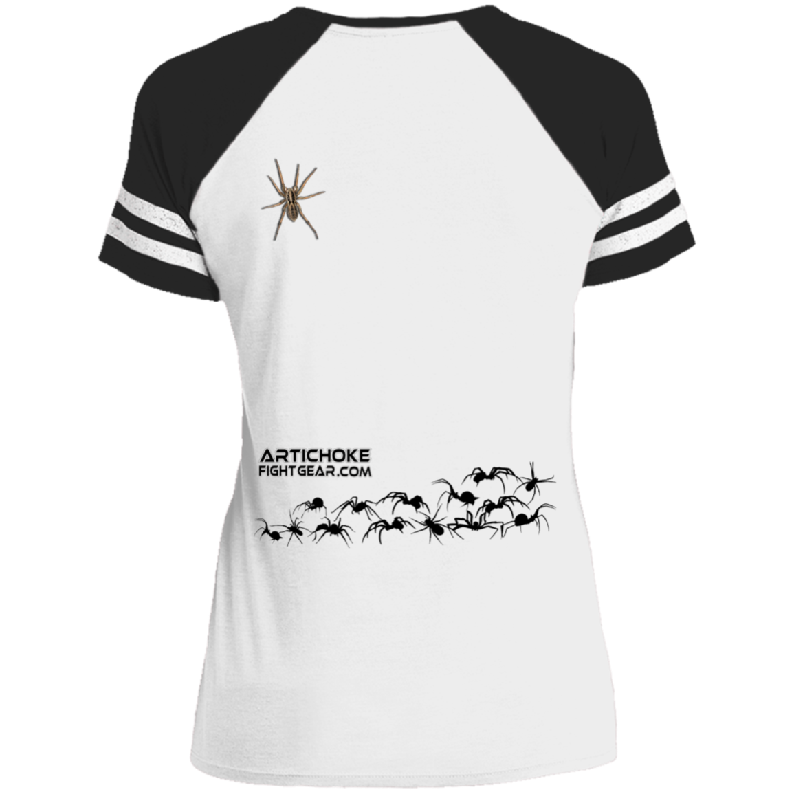 Artichoke Fight Gear Custom Design #1. Arachnophobia: Fear of Spiders. Spider Guard. It's a Jiu Jitsu Thing. Ladies' Game V-Neck T-Shirt