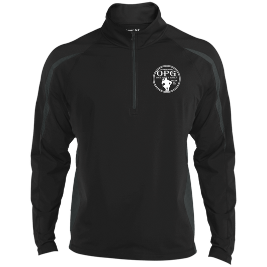 Sport Wicking Colorblock 1/2 Zip