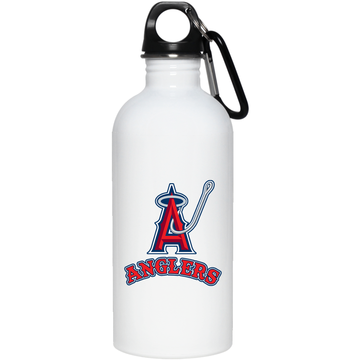 ArtichokeUSA Custom Design. Anglers. Southern California Sports Fishing. Los Angeles Angels Parody. 20 oz. Stainless Steel Water Bottle