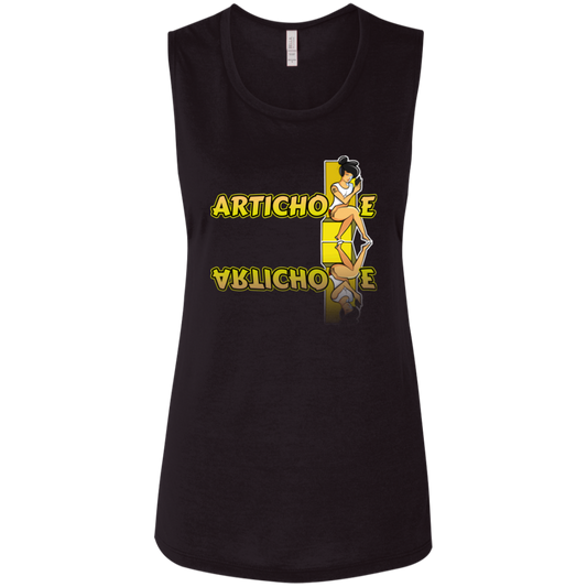 ArtichokeUSA Character and Font Design. Let’s Create Your Own Design Today. Betty. Ladies' Flowy Muscle Tank