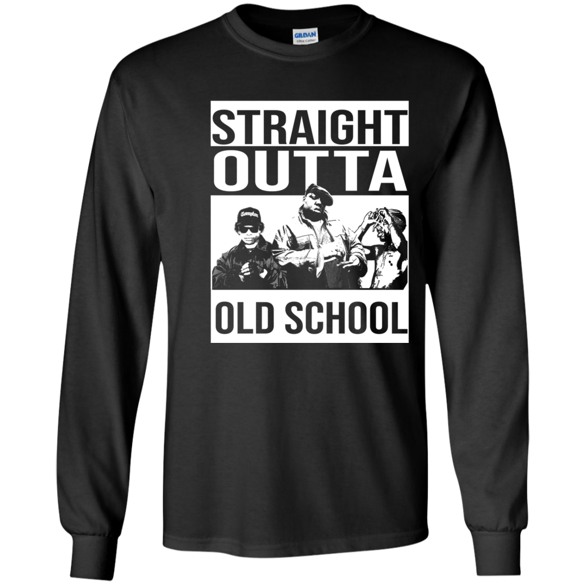 ArtichokeUSA Custom Design. Straight Outta Old School. The GOATs of Rap. Fan Art. Youth LS T-Shirt