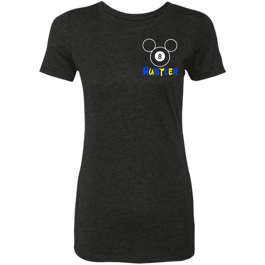 The GHOATS Custom Design #20. Look at the back. Hustle Mouse. Mickey Mouse Fan Art. Ladies' Ultra Soft Triblend T-Shirt