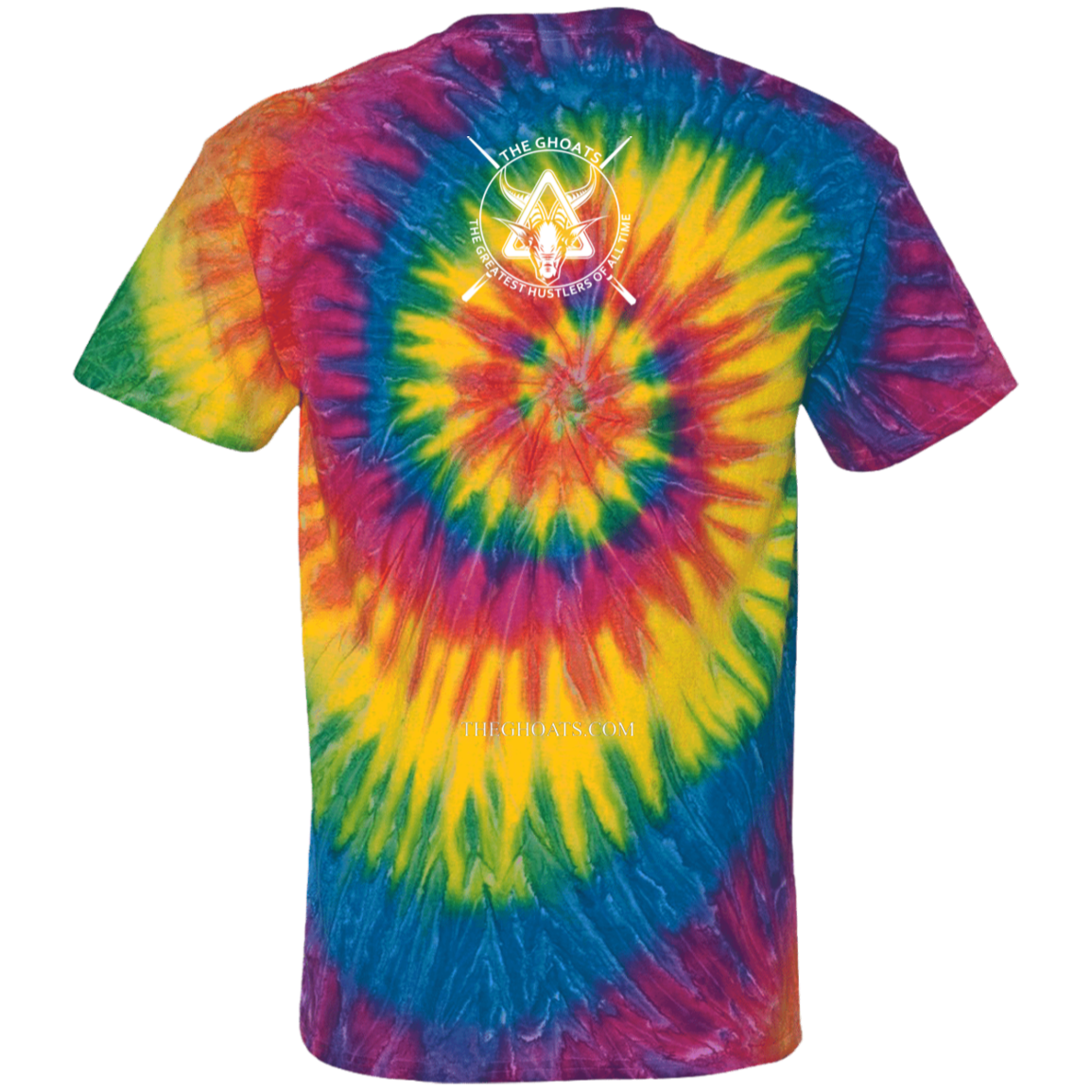 The GHOATS Custom Design #2. Baller. Shot Caller. 100% Cotton Tie Dye T-Shirt