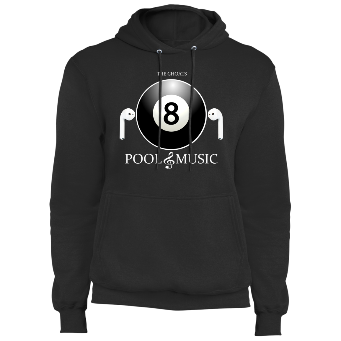 The GHOATS Custom Design. #19 Pool & Music. Fleece Pullover Hoodie