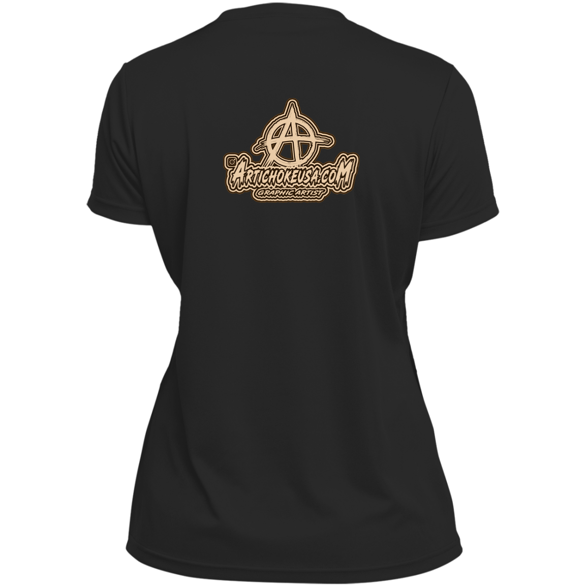 ArtichokeUSA Character and Font design. Let's Create Your Own Team Design Today. Mullet Mike. Ladies’ Moisture-Wicking V-Neck Tee