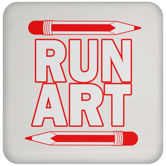 ArtichokeUSA Custom Design #1. RUN ART. Coaster