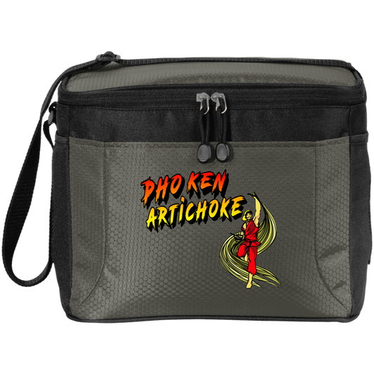 ArtichokeUSA Custom Design. Pho Ken Artichoke. Street Fighter Parody. Gaming. 12-Pack Cooler
