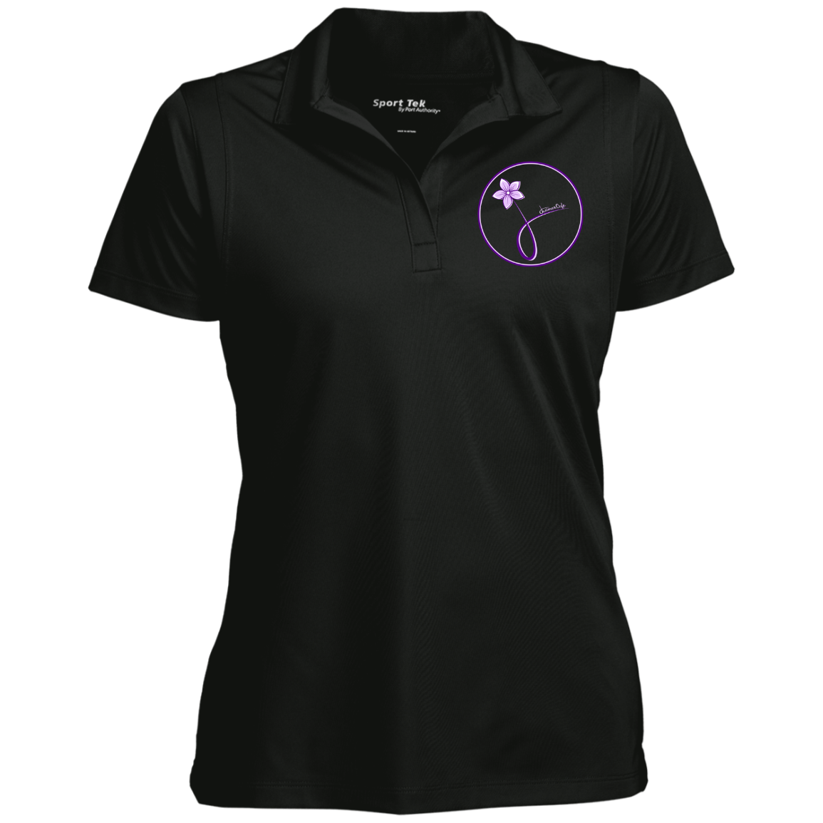 LST650 Embroidered Women's Micropique Tag-Free Flat-Knit Collar Polo
