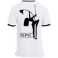OPG Custom Design #10. Lady on Front / Flag Pole Dancer On Back. Ringer Tee