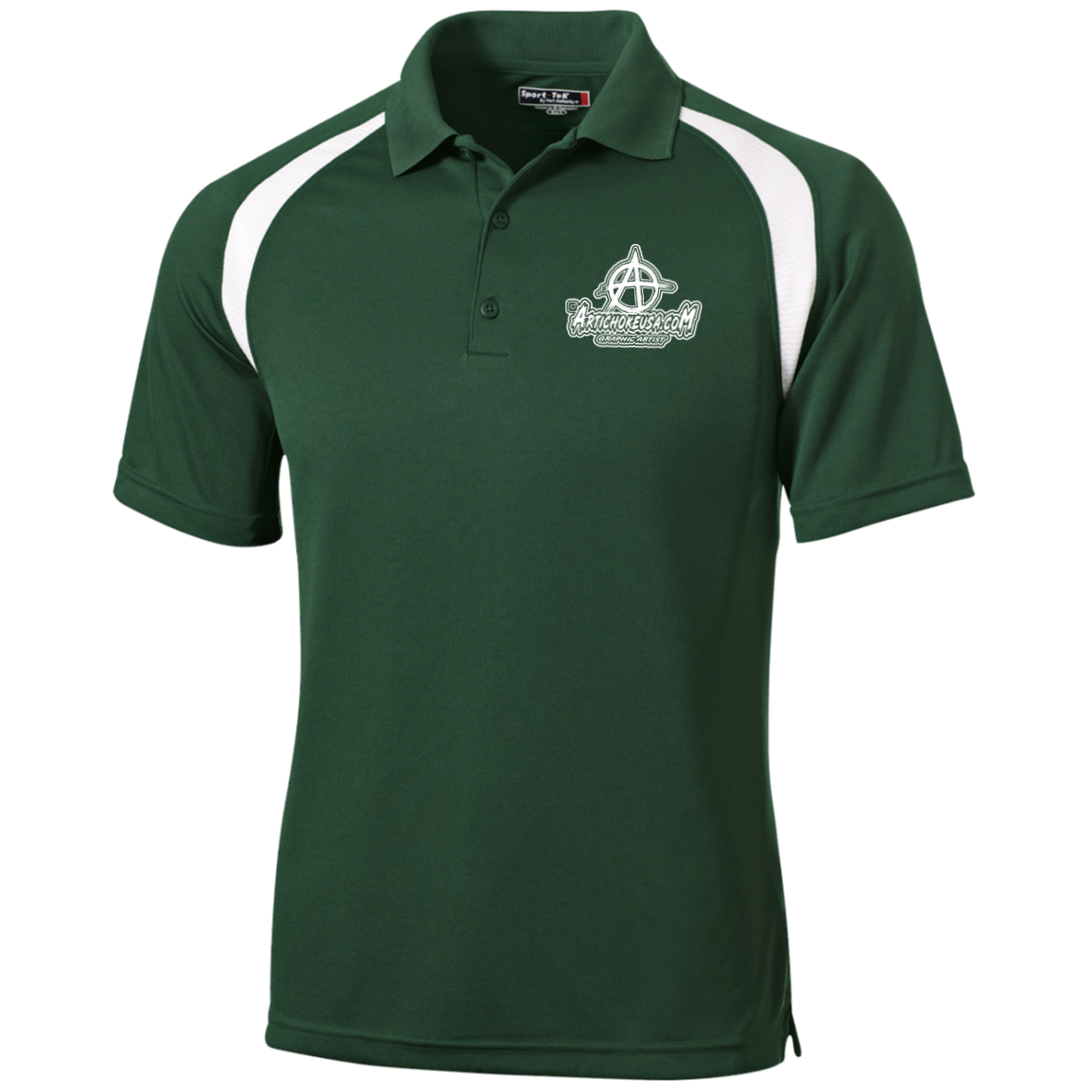 Embroidered Moisture-Wicking Tag-Free Golf Shirt