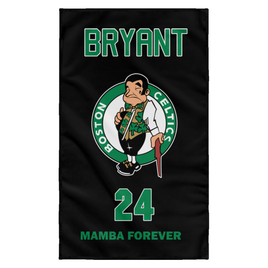 ArtichokeUSA Custom Design. RIP Kobe. Mamba Forever. Celtics / Lakers Fan Art Tribute. Wall Flag