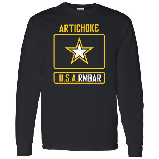 ArtichokeUSA Custom Design #54. Artichoke USArmbar. US Army Parody. 100% Cotton Jersey Knit T-Shirt