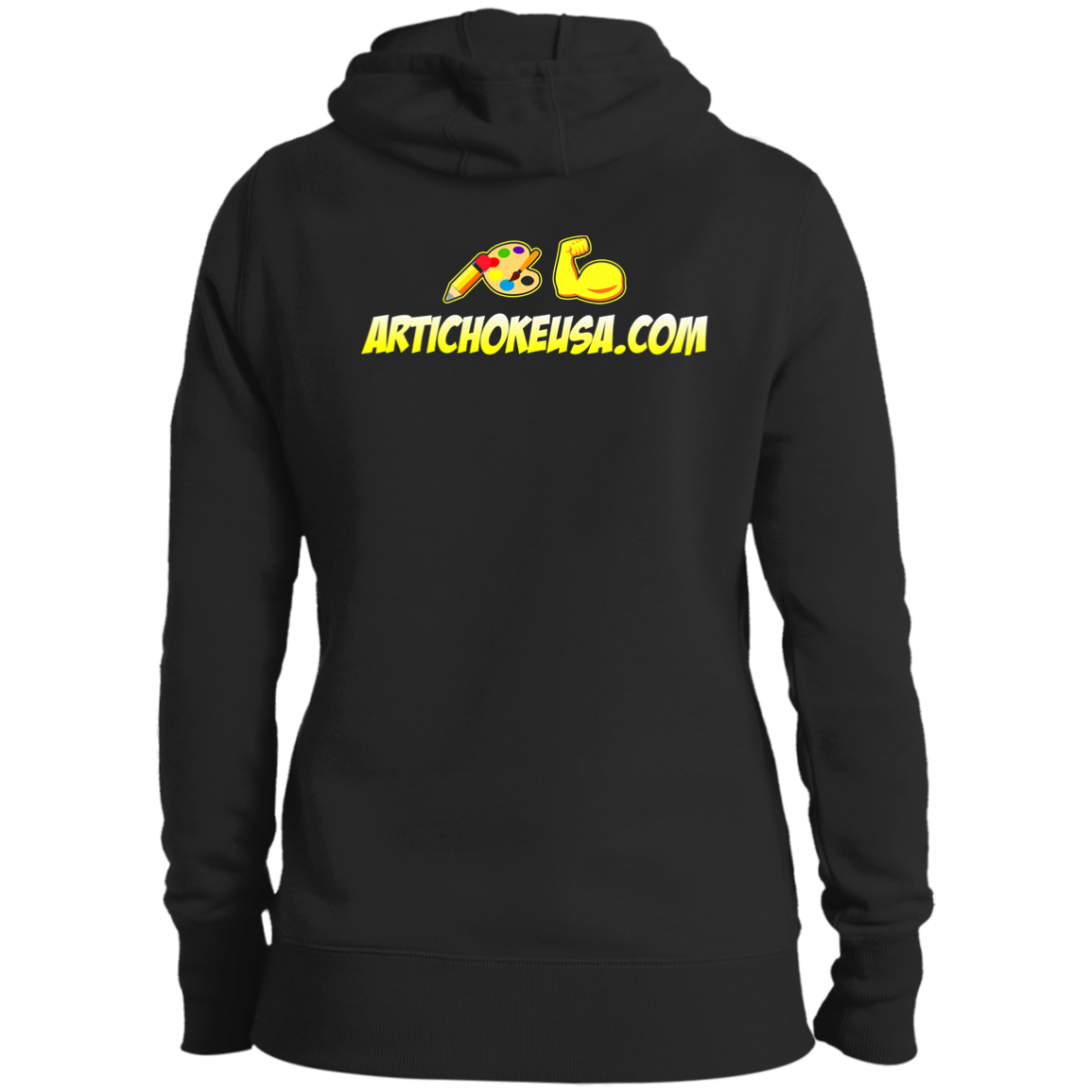 ArtichokeUSA Custom Design. Art Strong. Ladies' Pullover Hooded Sweatshirt
