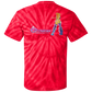 ArtichokeUSA Character and Font design. Let's Create Your Own Team Design Today. Dama de Croma. 100% Cotton Tie Dye T-Shirt