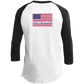 ArtichokeUSA Custom Design. TRIGGERED. STRESSED. Stop the Killing. Men's 3/4 Raglan Sleeve Shirt