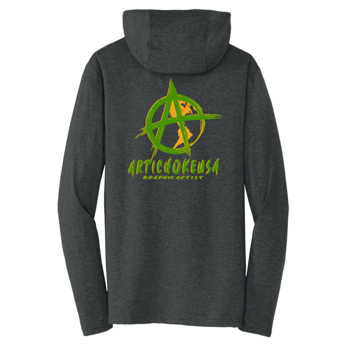 ArtichokeUSA Custom Design. EARTH-ART=EH. Triblend T-Shirt Hoodie