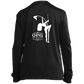 OPG Custom Design #10. Lady on Front / Flag Pole Dancer On Back. Youth 100% Polyester Long Sleeve Tee