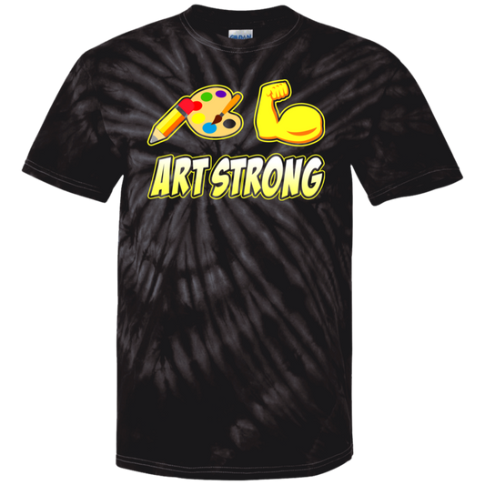ArtichokeUSA Custom Design. Art Strong. 100% Cotton Tie Dye T-Shirt