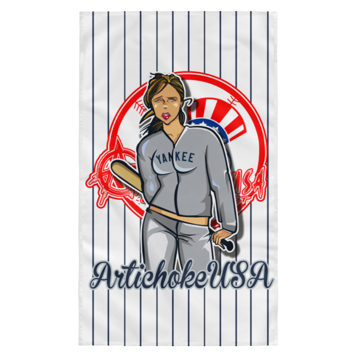 ArtichokeUSA Character and Font Design. Let’s Create Your Own Design Today. Brooklyn. Wall Flag