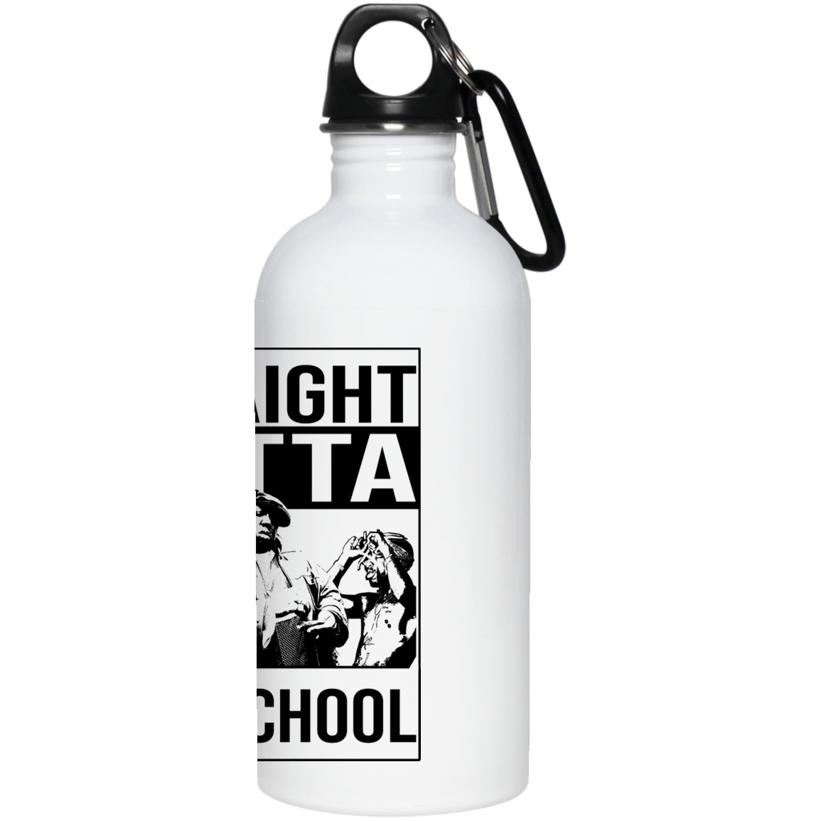 ArtichokeUSA Custom Design. Straight Outta Old School. The GOATs of Rap. Fan Art. 20 oz. Stainless Steel Water Bottle