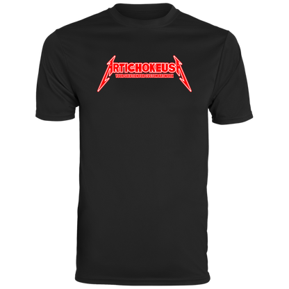 ArtichokeUSA Custom Design. Metallica Style Logo. Let's Make One For Your Project. Men's Moisture-Wicking Tee