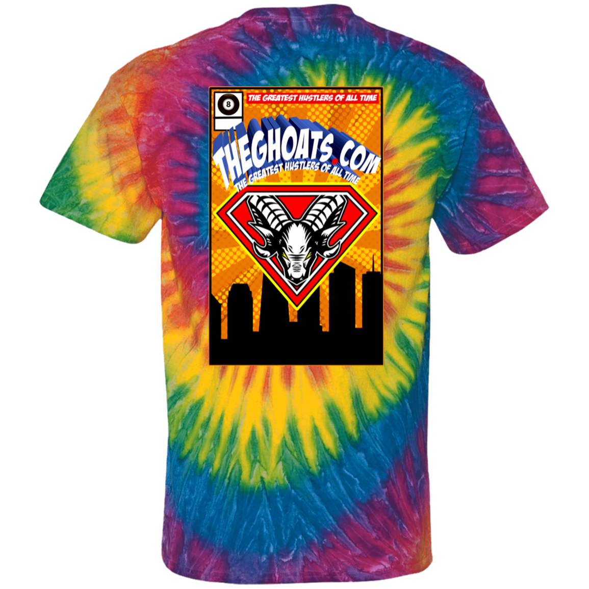 The GHOATS Custom Design. #38 Super 3. APA League. Youth Tie Dye T-Shirt