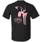 OPG Custom Design #10. Lady on Front / Flag Pole Dancer On Back. Youth 100% Cotton T-Shirt