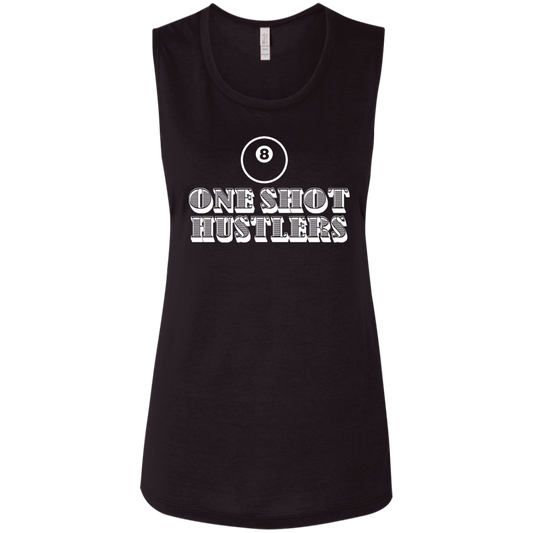 The GHOATS Custom Design. #22 One Shot Hustlers. Ladies' Flowy Muscle Tank