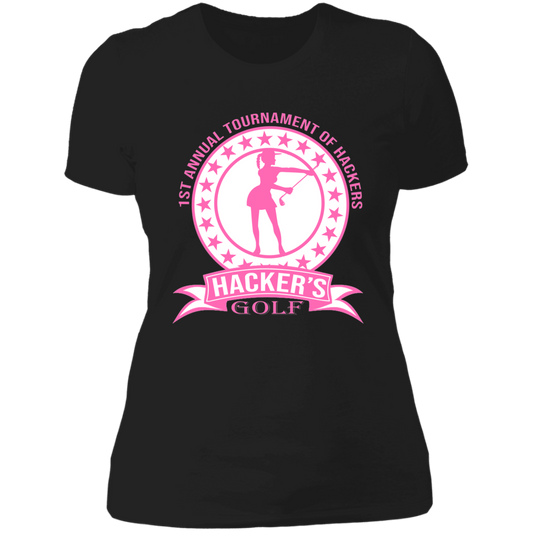 ZZZ#20 OPG Custom Design. 1st Annual Hackers Golf Tournament. Ladies Edition. Ladies' Boyfriend T-Shirt