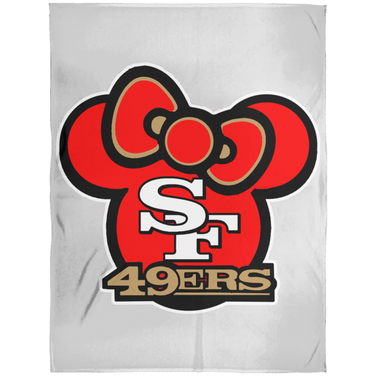 ArtichokeUSA Custom Design #51. Hello 49ers. SF 49ers/Hello Kitty Parody. TV Sports.  Arctic Fleece Blanket 60x80