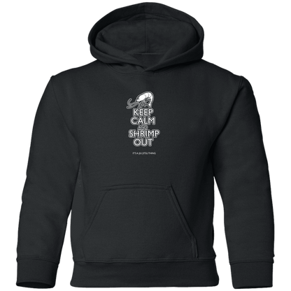 Artichoke Fight Gear Custom Design #12. Keep Calm and Shrimp Out. Youth Pullover Hoodie