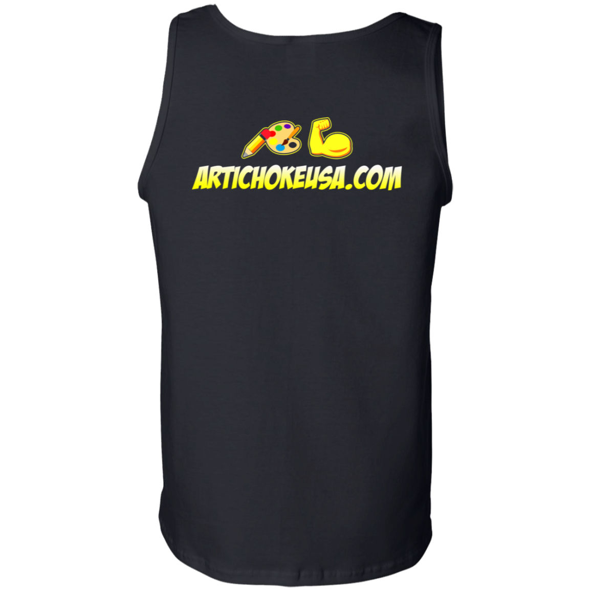 ArtichokeUSA Custom Design. Art Strong. Men's 100% Cotton Tank Top