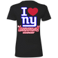 ArtichokeUSA Custom Design. I heart New York Giants. NY Giants Football Fan Art. Ladies' Boyfriend T-Shirt