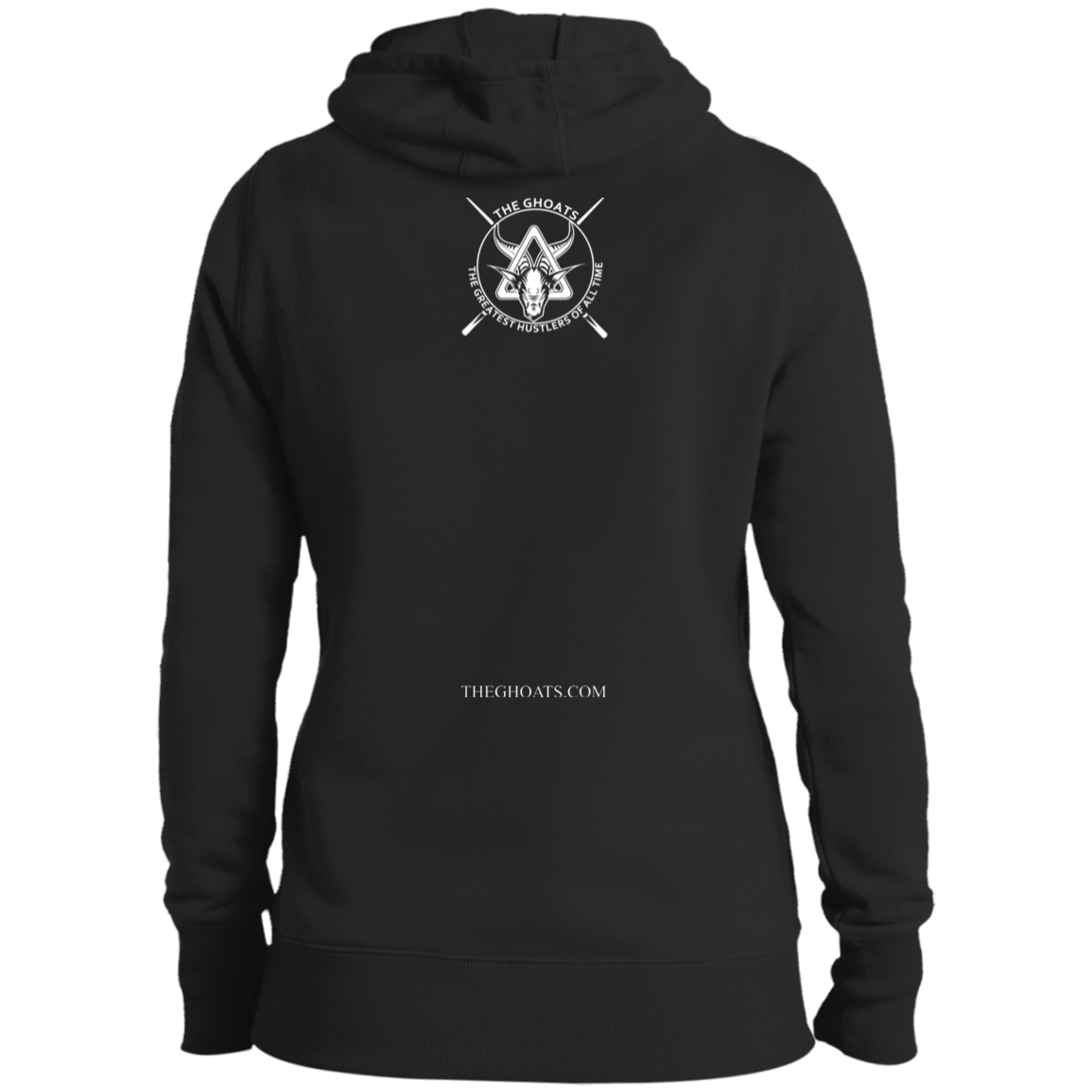 The GHOATS Custom Design #2. Baller. Shot Caller. Ladies' Pullover Hooded Sweatshirt