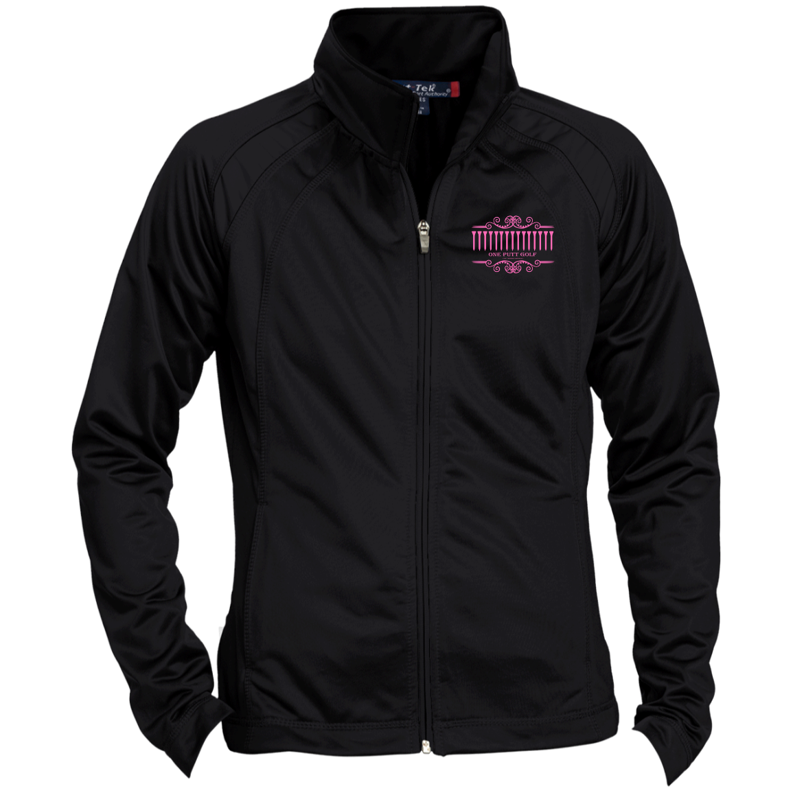 OPG Custom Design #5. Golf Tee-Shirt. Golf Humor. Ladies' Raglan Sleeve Warmup Jacket